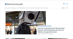 Desktop Screenshot of netzpolitik.org