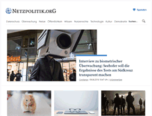 Tablet Screenshot of netzpolitik.org