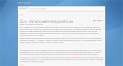 Desktop Screenshot of netzpolitik.de